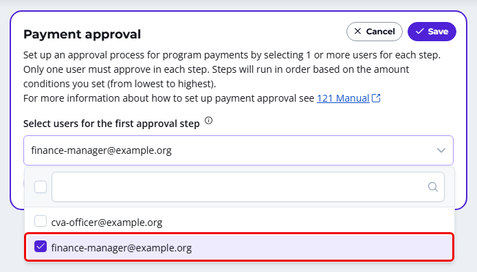 Payment approval