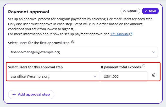 Payment approval